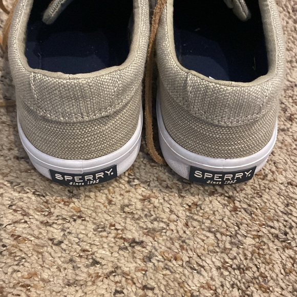 Sperry Cream Canvas Sneakers - Picture 2 of 6